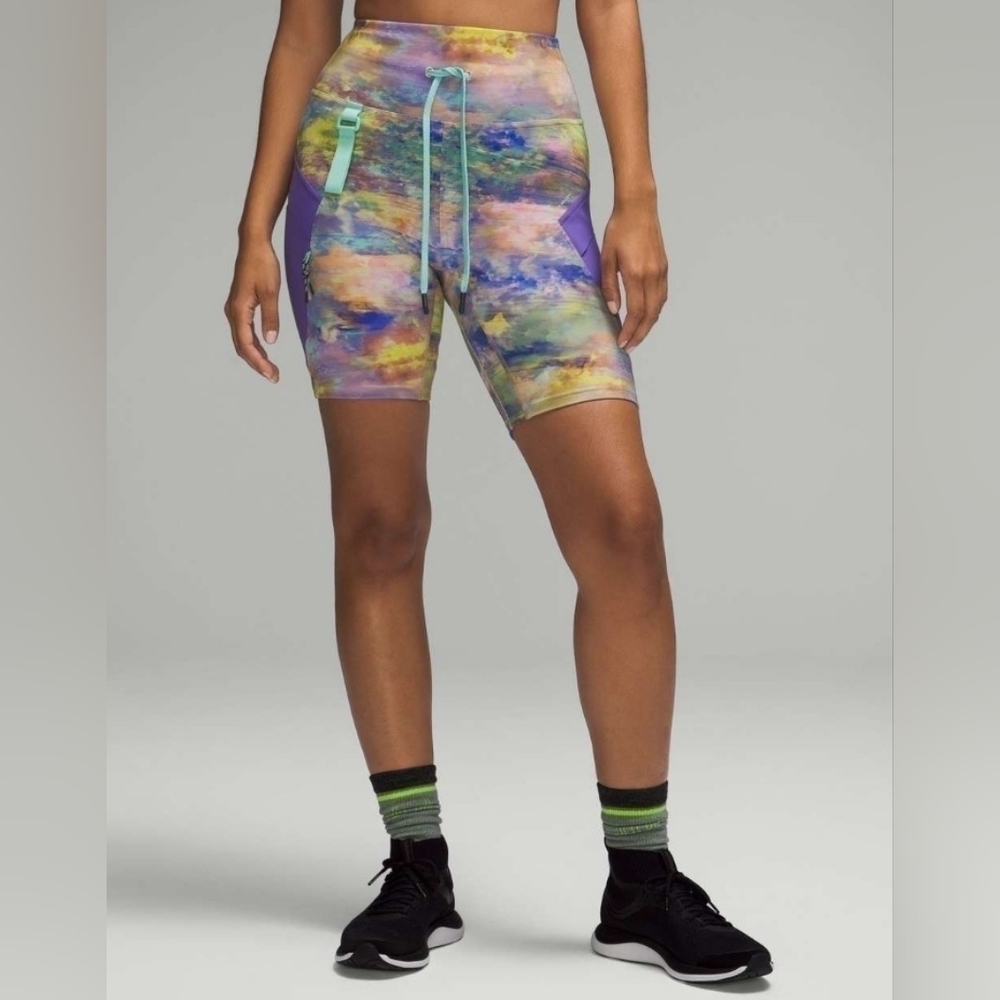 Lululemon Cargo Super-High-Rise Hiking Short 8" Altered Nature Multi Size 2
